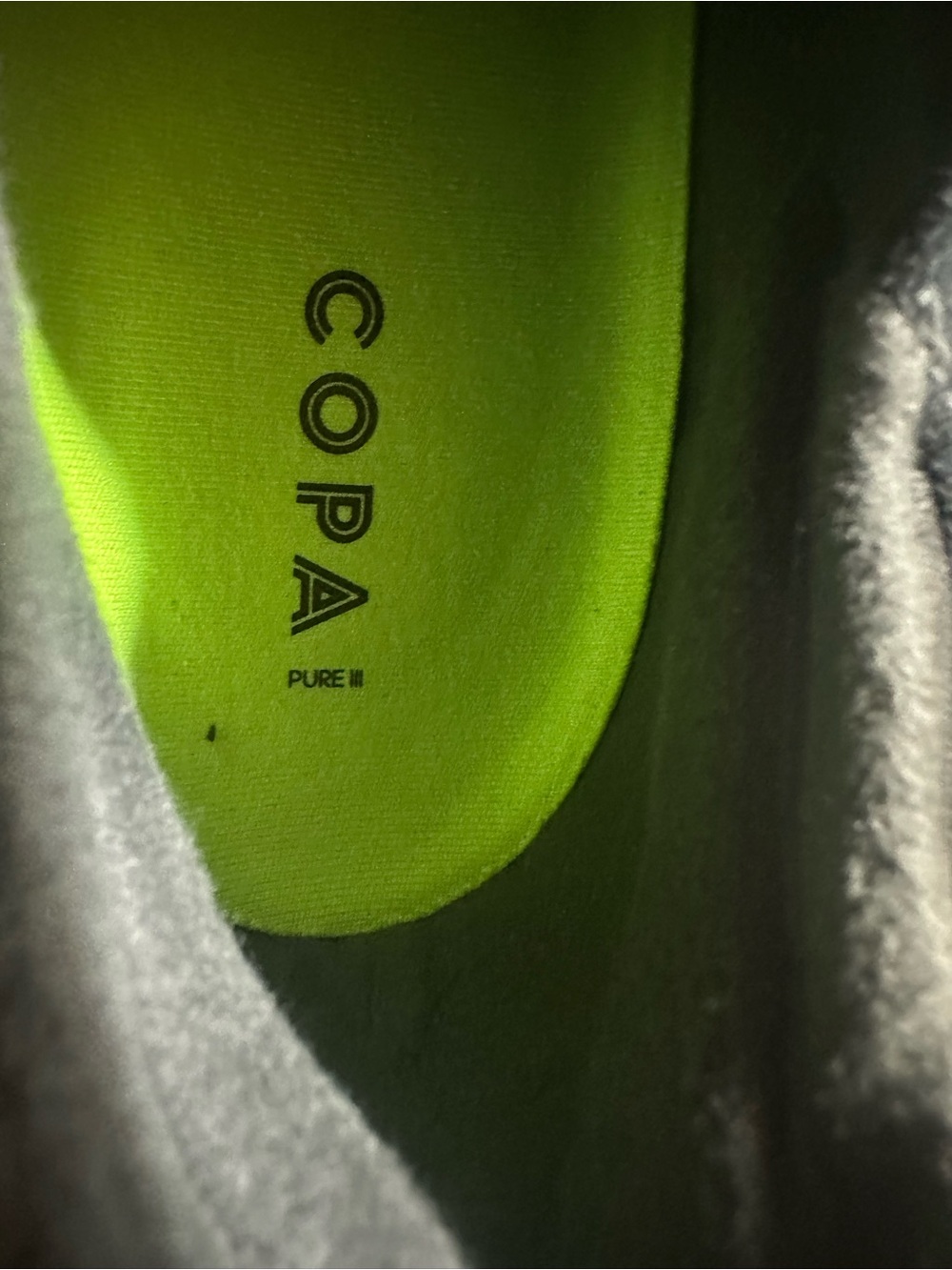 adidas Copa Men's Soccer Cleats - Black with Neon Yellow Accents - Picture 6 of 6